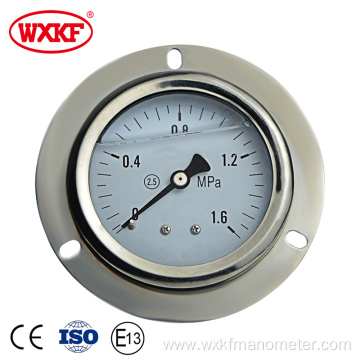 panel pressure gauge with flange 63mm